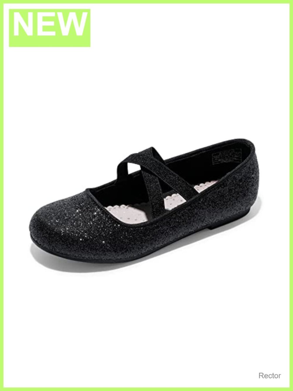 Girls Ballet Mary Jane Flats Satin Dress Shoes Round Toe Slip-On